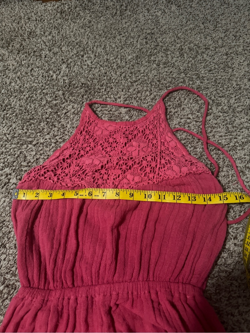 Jen's Pirate Booty Pink Crochet Maxi Dress - Picture 5 of 7